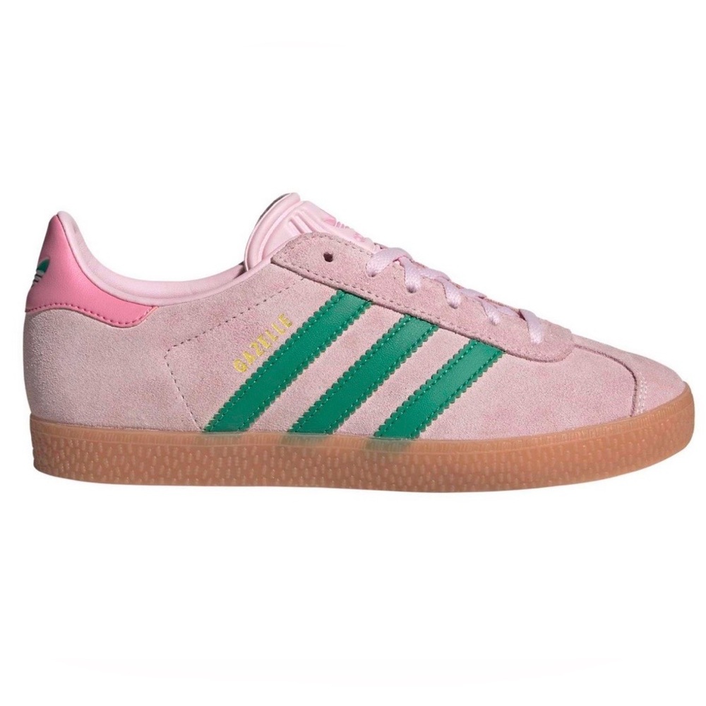 Adidas Gazelle Sneakers in Pink/Green-Kids Sz. 6 fits Women’s 7.5. EUC Worn Once